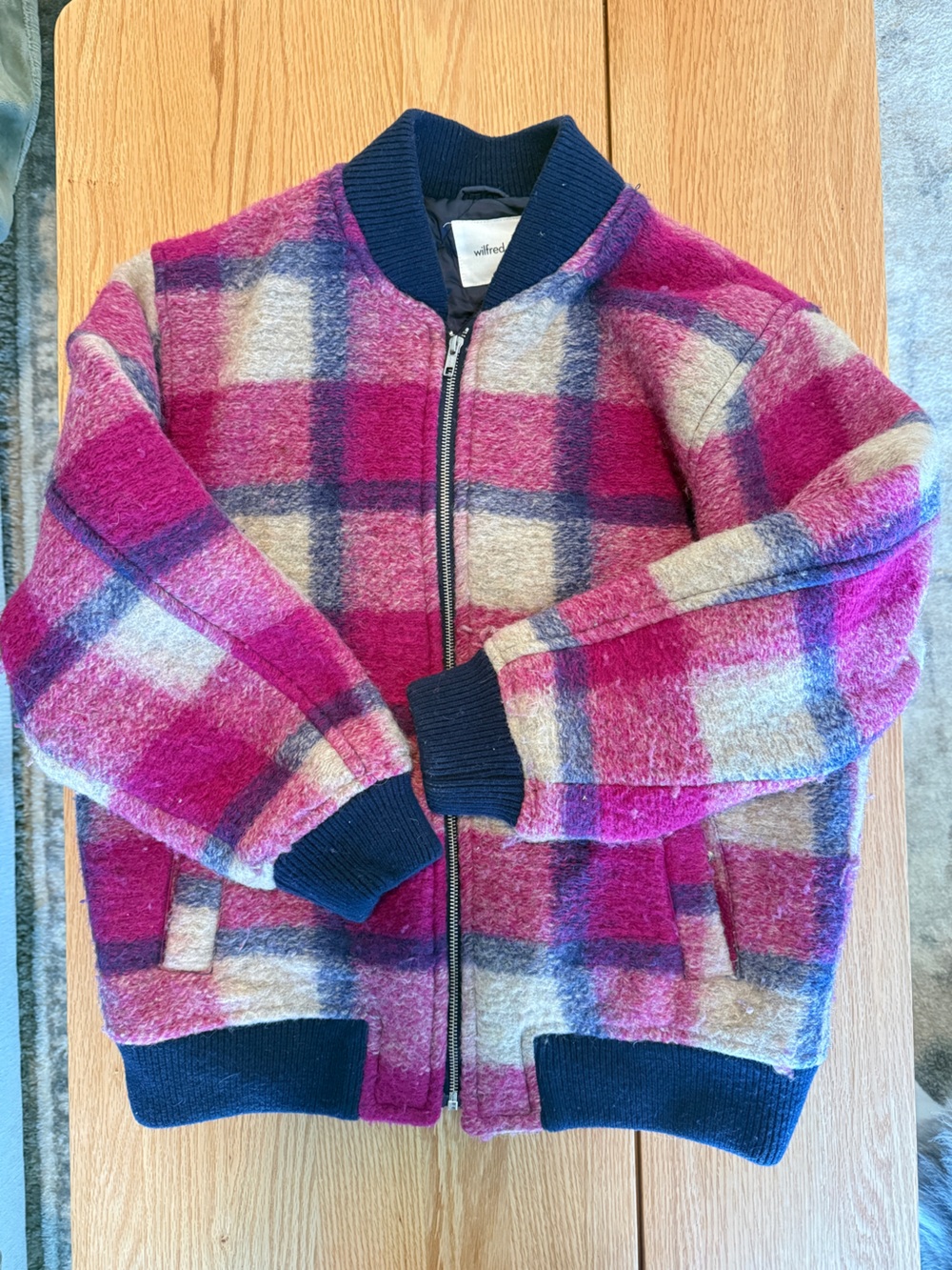 Aritzia Wilfred Free Stable Wool Bomber Jacket S